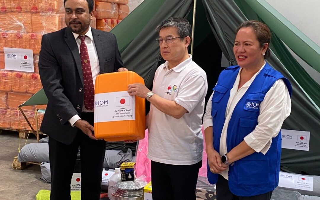 දිට්වා සුළි කුණාටුවෙන් පීඩාවට පත් ශ්‍රී ලංකා ජනතාවට                     ජපාන රජය ජාත්‍යන්තර සංක්‍රමණ සංවිධානය හරහා                            අමෙරිකානු ඩොලර් මිලියන එකක් ලබා දෙයි