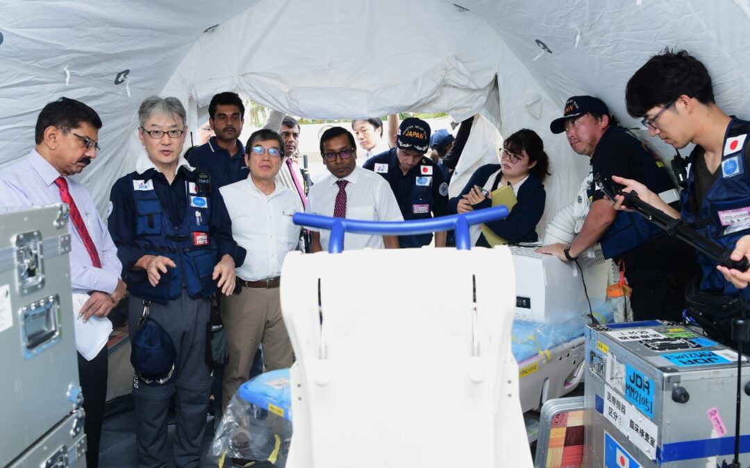 හලාවත ස්ථාපිත ජපාන විශේෂ ක්ෂේත්‍ර රෝහල                      සෞඛ්‍ය ලේකම්ගේ නිරීක්ෂණයට