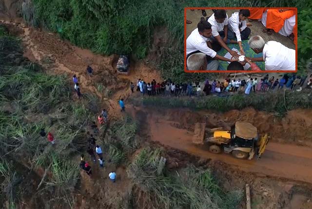 උලපනේ ගඩොල් බෝක්කුව නායයෑමෙන් ජීවත අහිමි වූවන්    සිහිකර සර්ව ආගමික වතාවත්