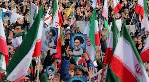 A decrease in pro-American protests and violence that have inflamed Iran