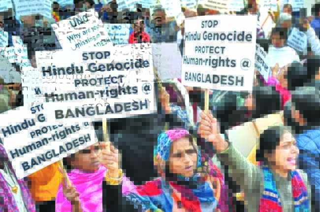 බංග්ලා­දේ­ශය තුළ  සිටින සුළු­තර ප්‍රජාව                                            ඉලක්ක කර­ගත් ප්‍රච­ණ්ඩ­ත්ව­ය ඉහ­ළ ගිහින්