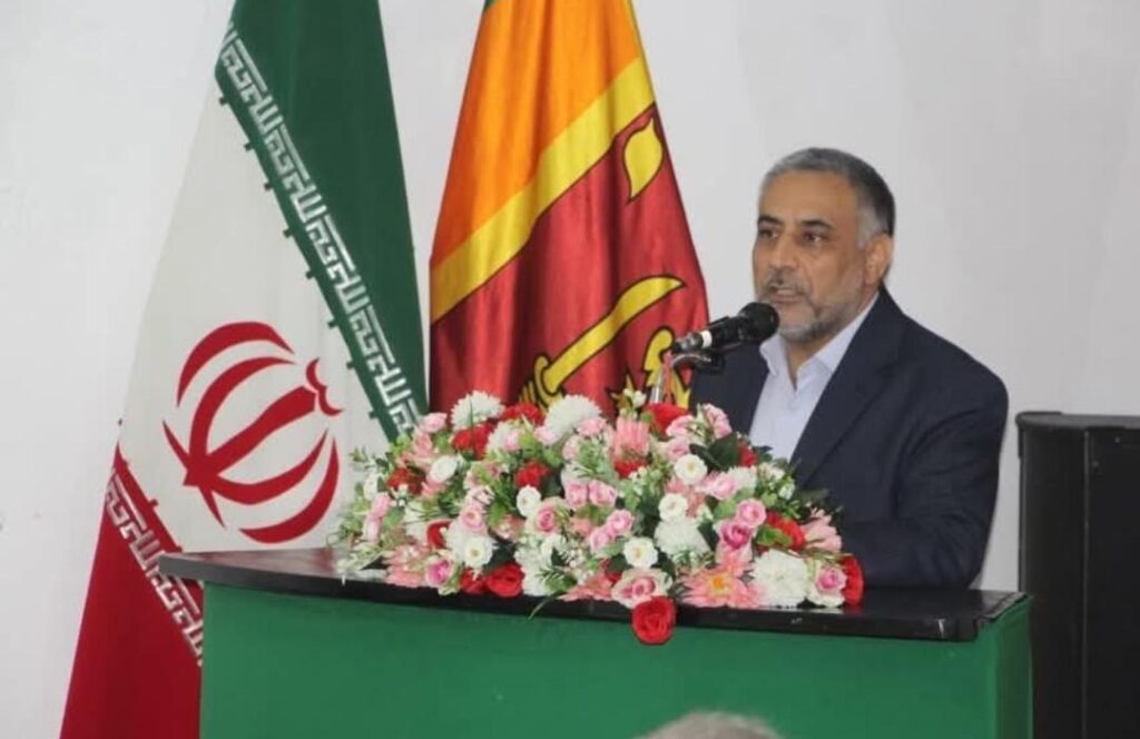 ශ්‍රී ලංකා රජයට – ජනතාවට  අඛණ්ඩ                                                    ප්‍රගතිය සහ සමෘද්ධිය ප්‍රාර්ථනා කරනවා                                                       – – ශ්‍රී ලංකාවේ ඉරාන සංස්කෘතික මධ්‍යස්ථානයේ  අධ්‍යක්ෂ