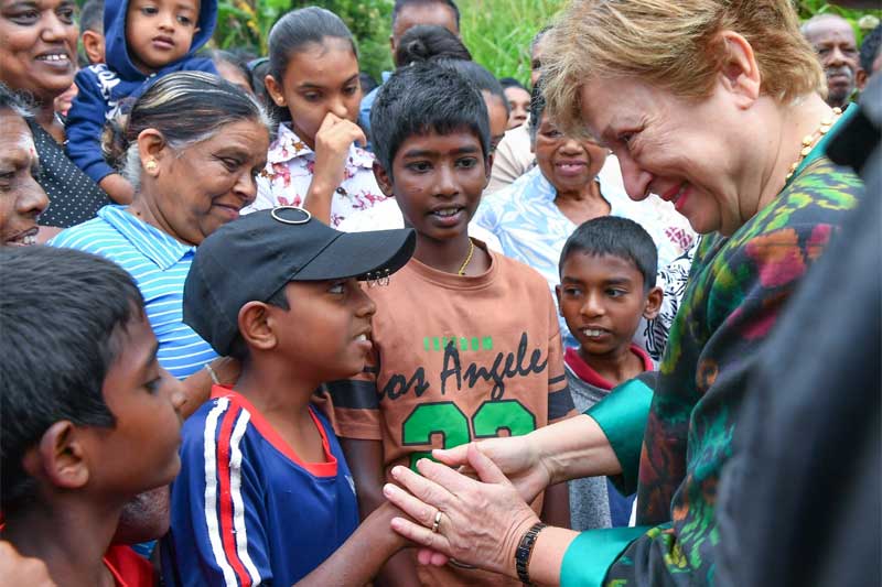 ක්‍රිස්ටලිනා ජෝර්ජිවා දිට්වා සුළි කුණාටුවේ හානි බලන්න යයි