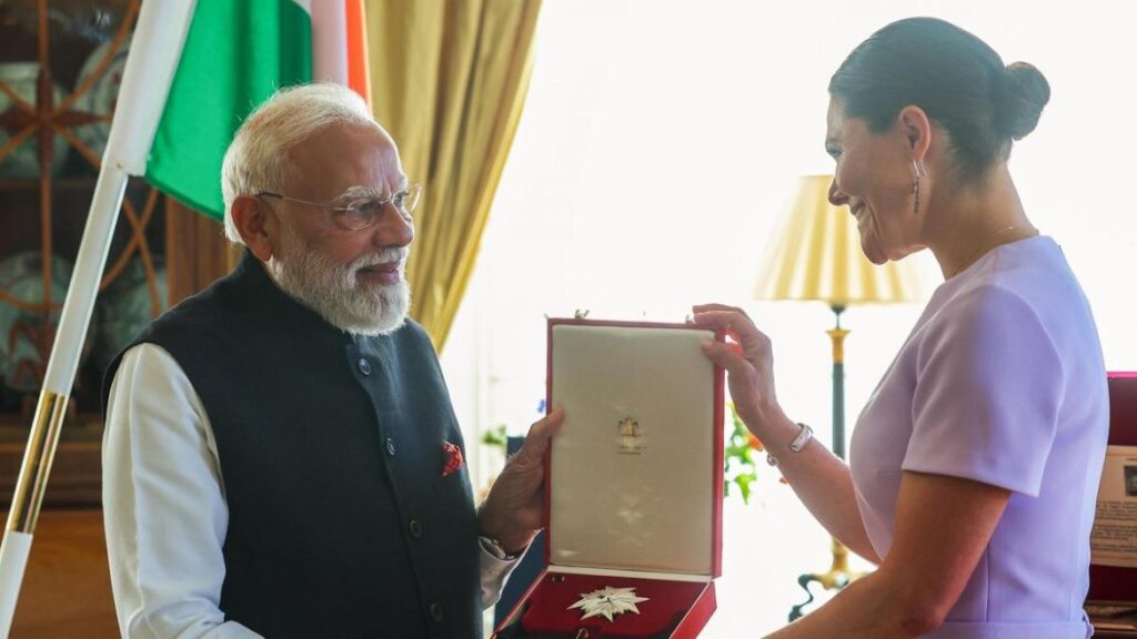 ස්විඩනයේ ඉහළම සම්මානය අගමැති නරේන්ද්‍ර මෝදි ට පිරිනමයි