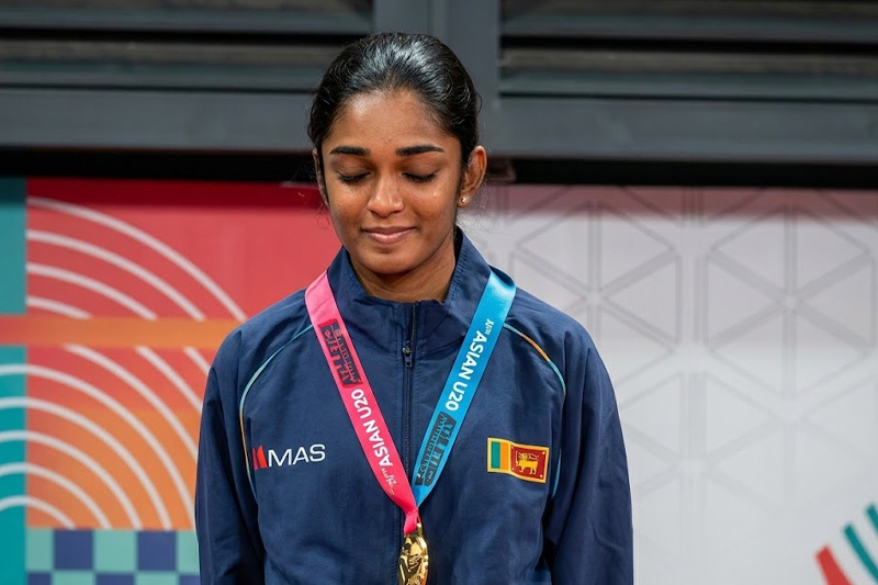 ආසියානු මලල ක්‍රීඩා උලෙළේ                                                                    වයස අවුරුදු 20 න් පහළ මීටර් 200                                             කාන්තා ඉසව්වේ රන් පදක්කම රන්සිනි දිනා ගනී