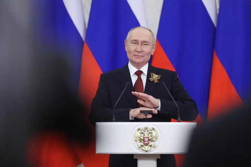 Putin says he thinks Ukraine conflict                                   ‘coming to an end’