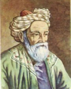 Omar Khayyam,                                                                           the great Persian poet who explored                                  life, time, and the human soul
