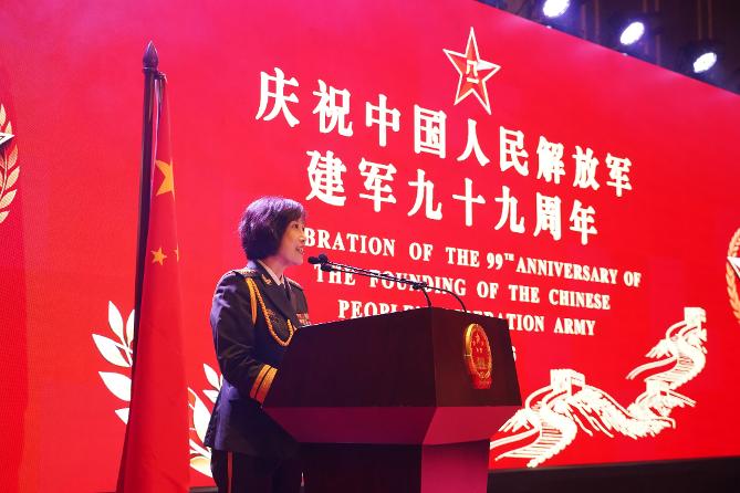 Chinese military always a force                                      dedicated to world peace                                                                 — Senator Col. Fu Xiao says