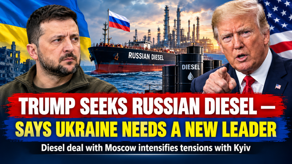 Trump, seeking to buy Russian diesel,                                  says Ukraine needs a new leader